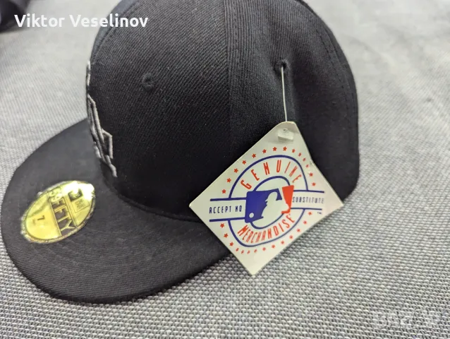 Нова LA Dodgers New Era Snapback Cap Размер 7 Шапка с Козирка MLB, снимка 3 - Шапки - 49639851