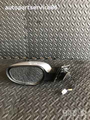 Огледало за предна лява врата, сребристо за Mazda RX-8 RHD (2003-2008) 012218