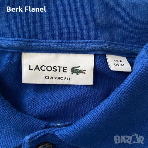 Оригинална поло тениска Lacoste Classic Fit L.12.12, снимка 4 - Тениски - 53944320