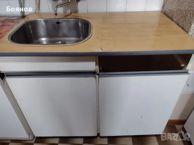 Кухненска мивка с шкаф, снимка 1