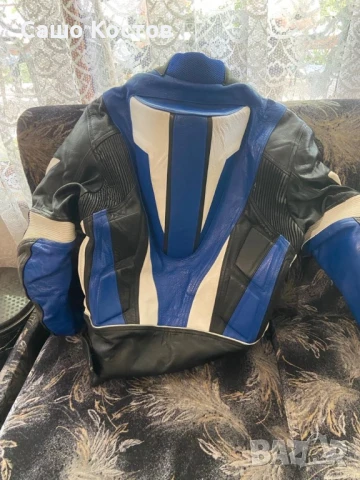 Кожено мото яке с гърбица