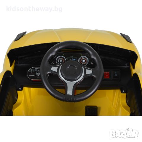 Акумулаторна кола Dakota-жълт цвят, снимка 8 - Детски велосипеди, триколки и коли - 46385869