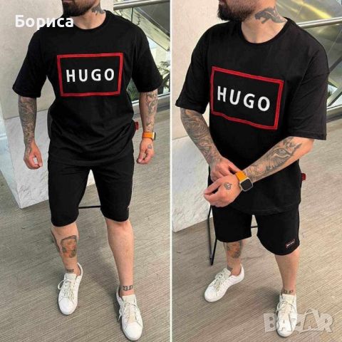 🔥 ХИТ МОДЕЛИ МЪЖКИ ЛЕТНИ КОМПЛЕКТИ HUGO BOSS, CALVIN KLEIN 🔥, снимка 1 - Спортни дрехи, екипи - 46352039