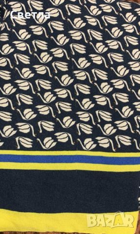 Рокля ESPRIT, вискозна коприна,с подплата-воал, 2 джоба,жълт кант,Р-ри: Дълга 104см;ГО 98см, 18лв, снимка 1 - Рокли - 46461609