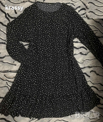 Страхотна голяма дамска рокля на точки (размер 2ХЛ)