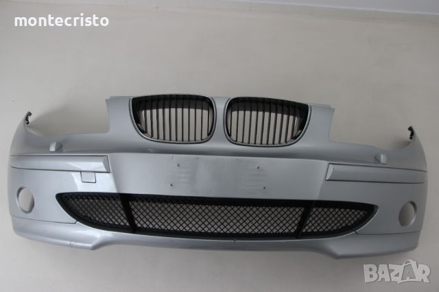 Предна броня BMW E87 Serie 1 (2004-2007г.) 51117151823 с отвори за пръскалки, снимка 3 - Части - 45948814