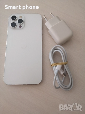 Iphone 12 Pro Max Silver 128gb-100 %Battery health , снимка 10 - Apple iPhone - 52115068