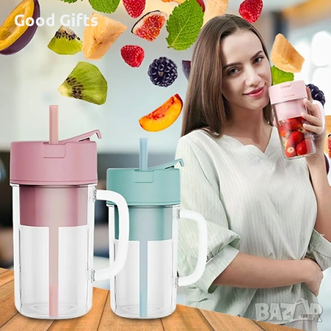 Преносим USB Блендер – Вашата Доза Здраве Навсякъде и По Всяко Време, снимка 2 - Други стоки за дома - 53357180