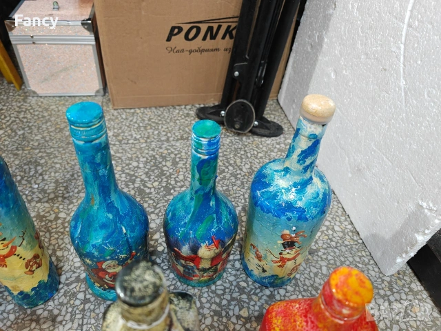Бутилки 24 бр. декупаж , снимка 9 - Други - 53119627