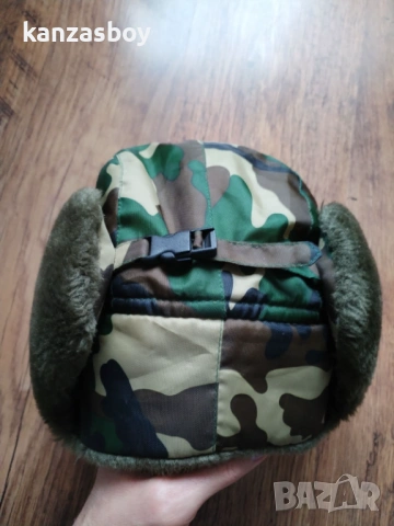 Mil-Tec Outdoor - зимна ловна ушанка КАТО НОВА С, снимка 8 - Шапки - 53418498
