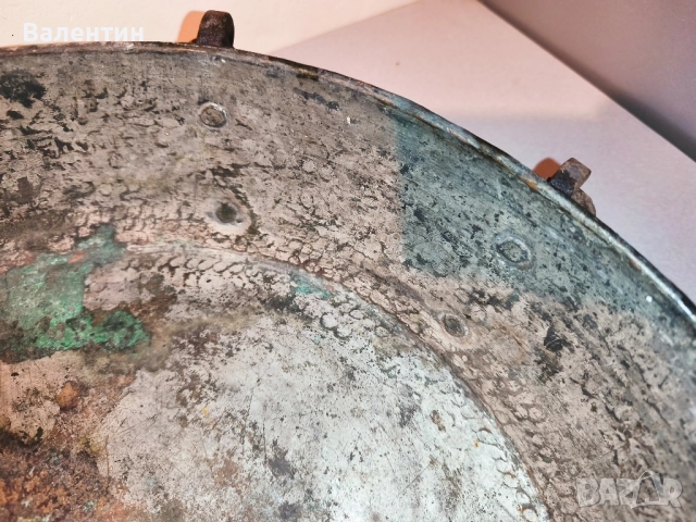 Бакърена тава с дръжки 15, снимка 10 - Антикварни и старинни предмети - 52524685