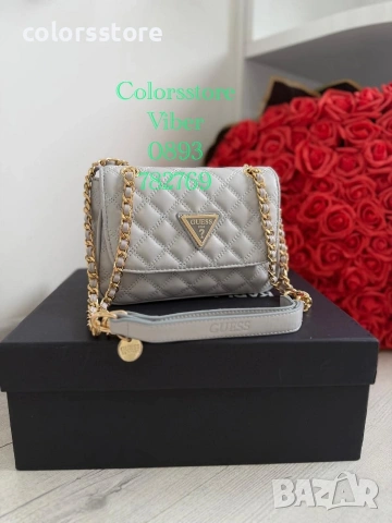 Чанта Guess гълъбово сиво-IM120j