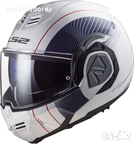 Отваряeмa мото Каска LS2 FF906 ADVANT COOPER WHITE/BLUE