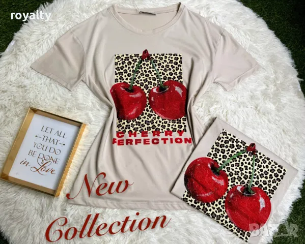 Памучни дамски тениски Различни дизайни , снимка 12 - Тениски - 50413235