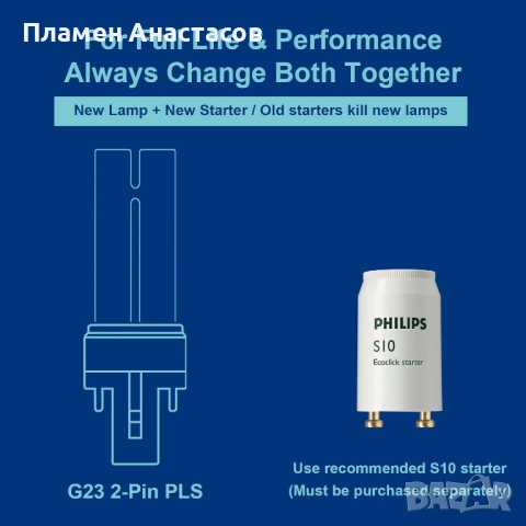 AffyBulb 11W G23 PLS UVC лампа – подходяща за различни UVC устройства и системи, снимка 5 - Друга електроника - 52428929
