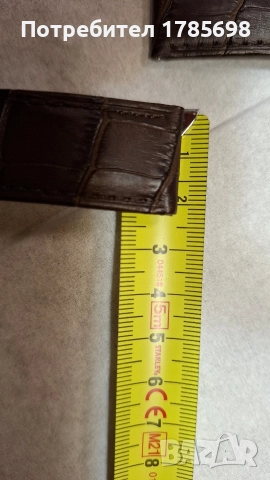 Кожена каишка 22мм, снимка 5 - Каишки за часовници - 52594164