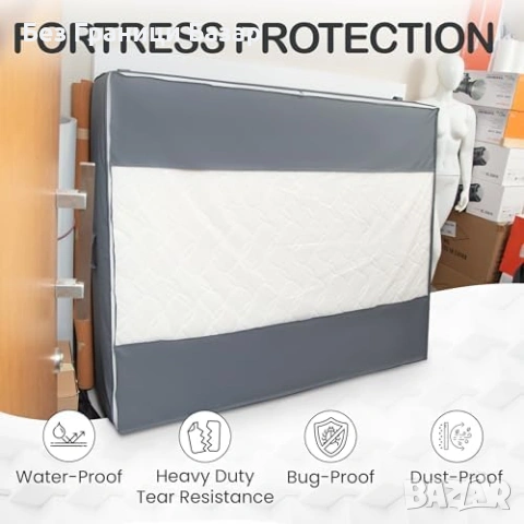 Нов Протектор/калъф за матрак двоен 600D, многократен, сгъваем с цип, снимка 4 - Други стоки за дома - 53738635