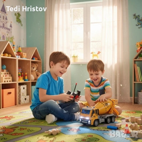 Радиоуправляем бетоновоз Truck Construction R/C, снимка 4 - Коли, камиони, мотори, писти - 52449876