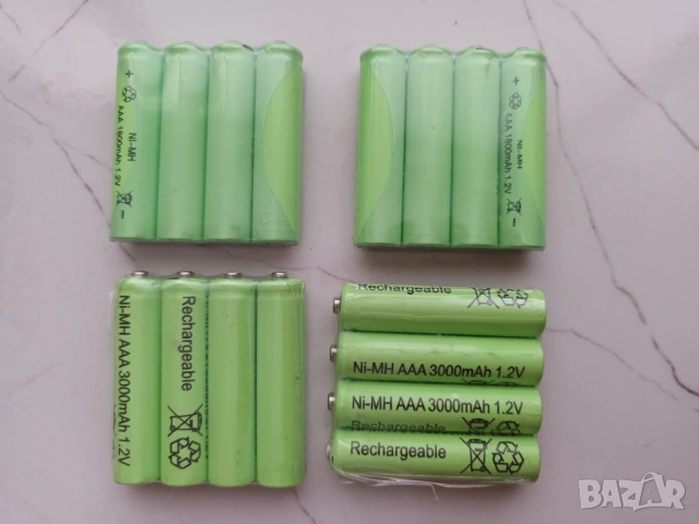 Батерии ААА 1.2V 1800mah,акумулаторни,презареждащи алкални, recharge, снимка 1 - Части и Платки - 47966270
