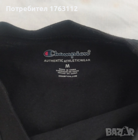 Champion черна тениска за момче на 10г, размер М, нова, снимка 2 - Детски тениски и потници - 52442967
