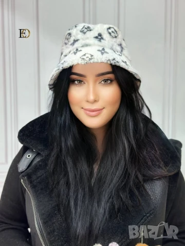 пухени шапки louis vuitton , снимка 6 - Шапки - 51396867