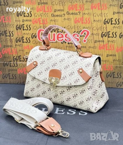 Guess Дамски Кожени Чанти Различни Цветове , снимка 6 - Чанти - 52109616