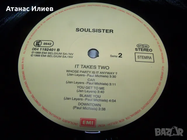 Soulsister – It Takes Two, LP 1988г., снимка 6 - Грамофонни плочи - 49842909