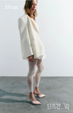 👡 Сатенени обувки на ток на Zara 👛, снимка 3 - Дамски обувки на ток - 53773100