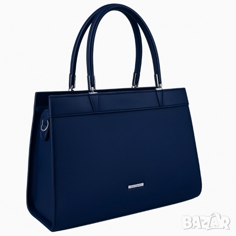 Модерна дамска чанта с двуцветен дизайн, снимка 6 - Чанти - 52094192