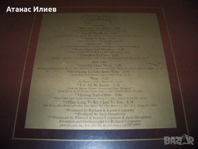 Carpenters – The Singles 1969-1973, снимка 4 - Грамофонни плочи - 50771103