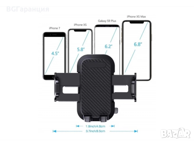 Универсална стойка за телефон за кола 360°, снимка 6 - Друга електроника - 52255877