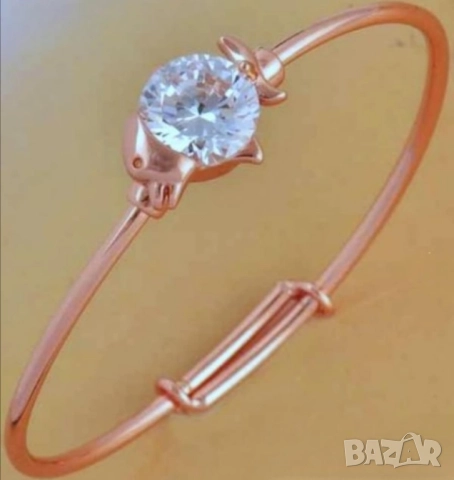 Прекрасна детска гривничка от 14к розово злато 15 лв., снимка 2 - Други - 51786629