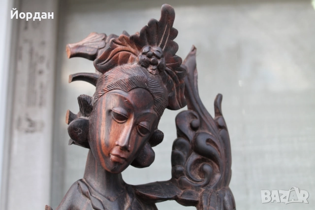 Изящна дърворезба ''Бирма/Непал'' , снимка 2 - Антикварни и старинни предмети - 52392660