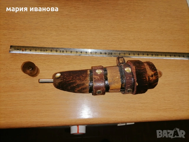 Нискобюджетна барутница, снимка 3 - Антикварни и старинни предмети - 53636155