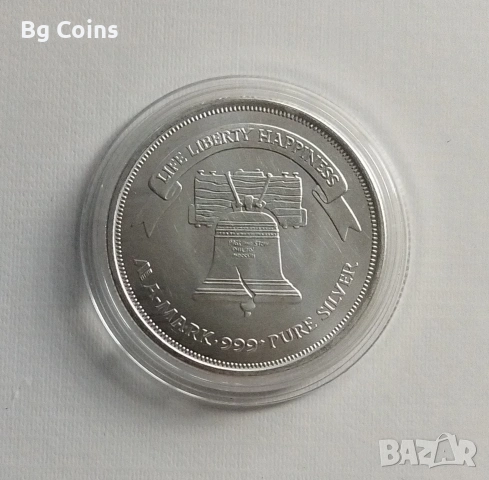 Сребро 1 OZ Америка , снимка 2 - Нумизматика и бонистика - 54301556