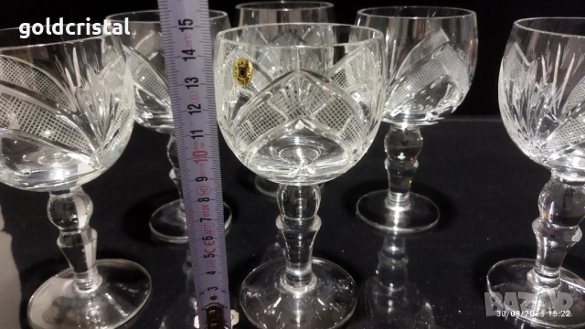 кристални чаши Рамона, снимка 4 - Антикварни и старинни предмети - 19197729