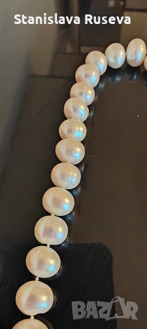 Колие с истински перли, снимка 5 - Колиета, медальони, синджири - 53937555