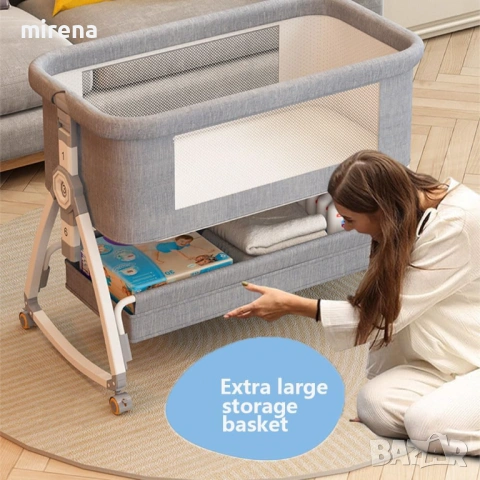 4 в 1 нощно кошче за бебе, преносимо кошара с повивалник, кошче, бебе, снимка 4 - Кошарки - 53434249