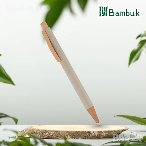 Еко химикалка с дървен клипс, снимка 6 - Ученически пособия, канцеларски материали - 52576619