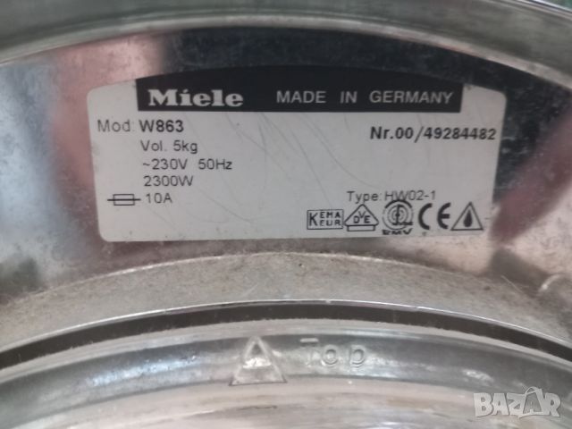 Продавам на части пералня Miele W863 , снимка 2 - Перални - 46762169