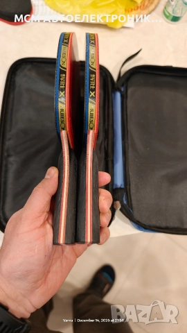 ДВЕ ХИЛКИ (РАКЕТИ) ЗА ТЕНИС НА МАСА 5 ЗВЕЗДИ на фирма HUIESON и КАЛЪФ ЗА ТЯХ, снимка 12 - Тенис - 52795293