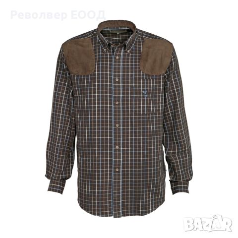 Мъжка риза Percussion - Sologne, в Кафяв цвят, снимка 1 - Екипировка - 45337648