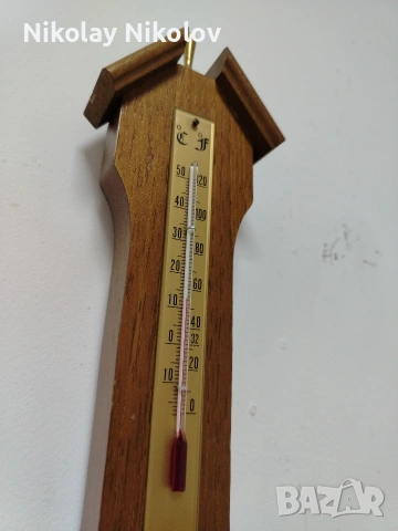 Дървен стенен барометър , снимка 5 - Декорация за дома - 53144886