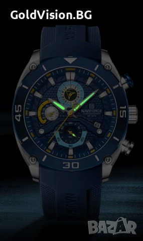 NAVIFORCE 8038 – спортно-елегантен мъжки часовник хронограф, снимка 7 - Мъжки - 54247830