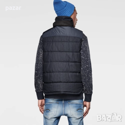 G-STAR RAW Wolker Vest Мъжки Пухен Елек с Джобове M, снимка 3 - Якета - 52778197
