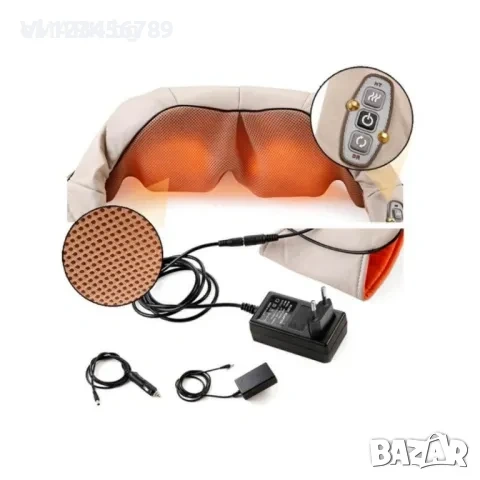 3D Шиацу масажор за цяло тяло, 12/220V, 4 бутона, снимка 6 - Масажори - 53847068