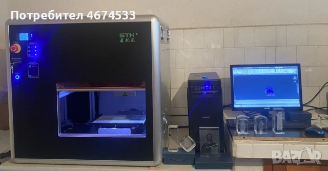 Професионална лазерна машина STN 2D/3D гравиране 