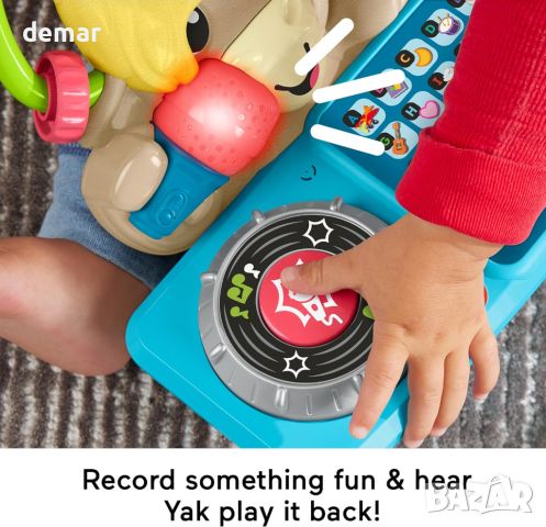 Fisher-Price Baby Интерактивна играчка за бебета 9+ месеца, A to Z музика и светлини, английски, снимка 5 - Образователни игри - 46448123