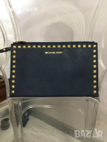 Michael Kors клъч естествена кожа, снимка 4 - Чанти - 53221768