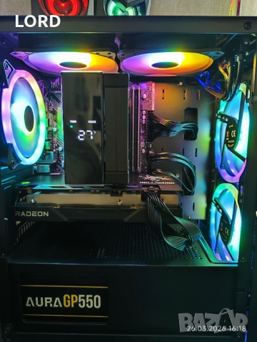 Геймърски i3 13100f, RX 6600 8GB, RAM 16GB DDR4 3200